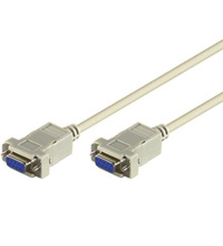 Cavo connettore Goobay D-SUB a 9 pin, femmina/femmina, null modem seriale