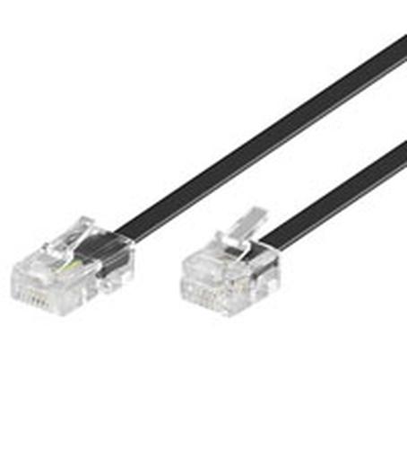 Cavo modulare Goobay. RJ45/RJ11. MM. Nero. 6,0 m