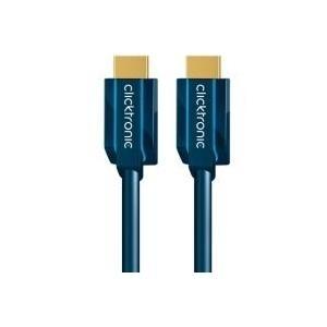 ClickTronic 0.5m High Speed HDMI cavo HDMI 0,5 m HDMI tipo A [Standard] Blu (Clicktronic High Speed HDMI Cable with)