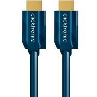 ClickTronic 1m High Speed HDMI cavo HDMI HDMI tipo A [Standard] Blu (Clicktronic High Speed HDMI Cable with)
