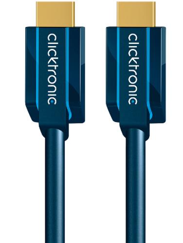 Clicktronic HDMI Cable w/Ethernet. M/M. Blue. 10m