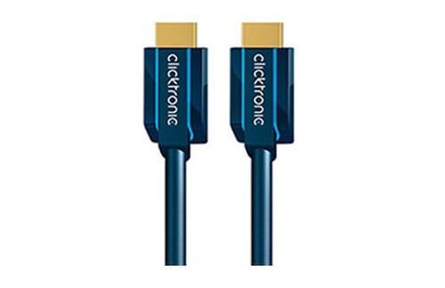 Cavo HDMI Clicktronic con Ethernet. MM. Blu 12,5 m