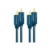 Serie casuali Clicktronic Click C - Audiocabel - RCA X 2 (M) a RCA X 2 (M) - 50 cm - Cavo coassiale doppio schermato