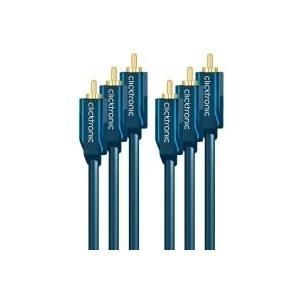 Serie casuali Clicktronic - Cavo video / audio - RCA X 3 (M) a RCA x 3 (M) - 10 m - doppio isolamento
