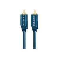 Serie casual Clicktronic - Cavo audio - RCA (M) a RCA (M) - 2 m - Cavo coassiale doppio schermato
