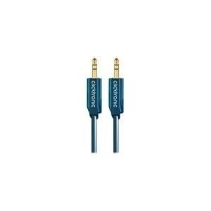 Serie casuali Clicktronic - Audiocabula - mini -telefono stereo da 3,5 mm (m) a mini -telefono stereo da 3,5 mm (m) - 1 m - dop