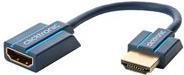 Adattatore Flex Clicktronic 0010 - HDMI con cavo di estensione Ethernet - HDMI (W) a HDMI (M) - 10 cm - Isolamento doppio (7070
