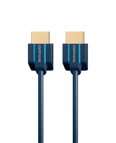 Cavo HDMI HS ultrasottile Clicktronic. M/M Blu 1,5 m