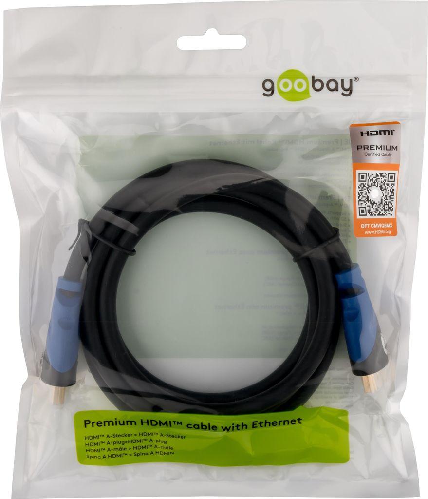 Cavo Goobay Premium HDMI Ethernet 4K 60Hz 3m