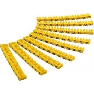 Clip di marcatore cavo Goobay "Lettere A-C", per diametro del cavo fino a 2,5 mm, etichettatura color 2,5 mm anelli 3x 30 pezzi