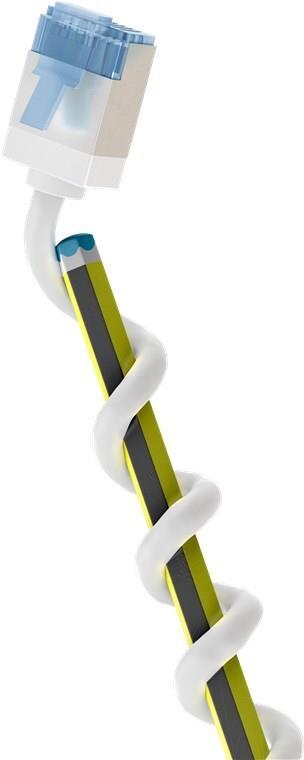 Goobay Cat 6A U/FTP Cu Ultra-flessibile 15m HVID