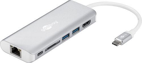 Adattatore USB-C Goobay (HDMI 4k. USB. CR. RJ45. PD)
