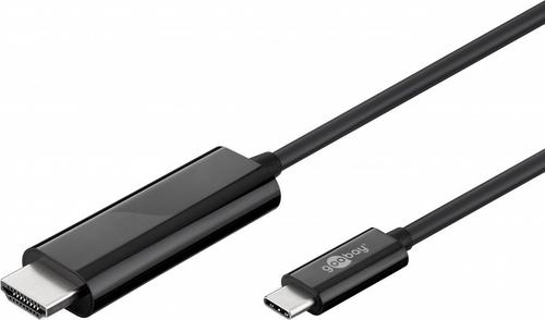 Goobay da USB-C a HDMI. MM. Nero. 1,8 m