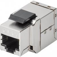 WEDRONIC Goobay Cat 6A Keystone 2x RJ45 Accoppiamento modulare, STP schermato - Accoppiamento per collegare due conf. Cavi di r