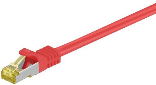 Cavo Goobay S/FTP CU Cat7. Spina RJ45. Rosso. 10 m