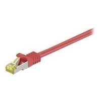 Cavo di patch cavo grezzo wentronic goobaycat.7, S/FTP (PIMF), rosso, 30 m - LSZH Halogen -pree, rame, plug RJ45 (91679)