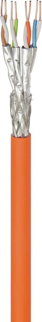 WADRONIC Goobay - Cavo sfuso - 500.0m - SFTP, PIMF -CAT.7A Cavo grezzo - IEEE 802.3 - Halogen -pree, rotondo, robusto - arancio