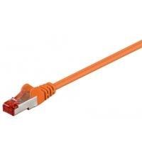 Cavo patch CAT6 0,25 m arancione S/FTP 2xRJ45, LSOH, CU