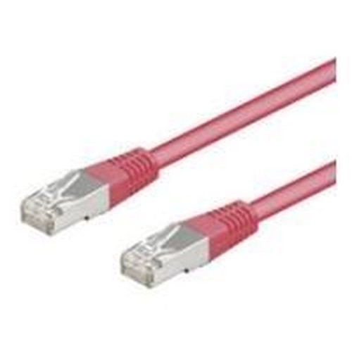 S/FTP CAT6 0.5m Pink LSZH