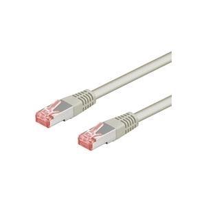 Cavo patch CAT6 0,5 m grigio S/FTP 2xRJ45, PVC, CCA