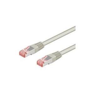 Cavo patch CAT6 1,0 m grigio S/FTP 2xRJ45, PVC, CCA