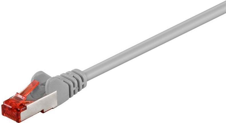 Cavo patch CAT6 2,0 m grigio S/FTP 2xRJ45, PVC, CCA