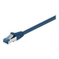 WADRONIC Goobay - Cavo di rete - RJ -45 (M) a RJ -45 (M) - 50 cm - SFTP, PIMF - CAT 6A - Salogeno -este, a forma, senza gancio