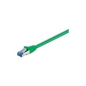Goobay Wentronic - Cavo di rete - RJ -45 (M) a RJ -45 (M) - 50 cm - SFTP, PIMF - CAT 6A - Salogeno -gratuito, a forma, senza ga