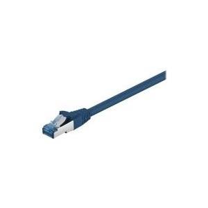 WEDRONIC Goobay - Cavo di rete - RJ -45 (M) a RJ -45 (M) - 1 M - SFTP, PIMF - Cat 6A - alogeno -pree, sagomata, senza gancio -