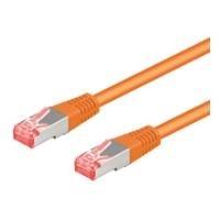 Goobay Wentronic - Cavo patch - RJ -45 (M) a RJ -45 (M) - 10 m - SFTP, PIMF - Cat 6A - alogeno -pree, sagomata, senza gancio -