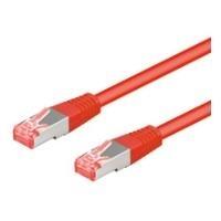 Cavo patch goobay gatto 6a-1000 s/ftp lszh rosso 10m