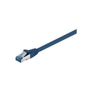 WADRONIC Goobay - Cavo di rete - RJ -45 (M) - RJ -45 (M) - 2,0m - SFTP, PIMF - CAT 6A - Pressata, liscia, alogena -libera - blu