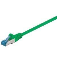 WADRONIC Goobay - Cavo di rete - RJ -45 (M) a RJ -45 (M) - 25cm - SFTP, PIMF - CAT 6A - Salogeno -GREI, STORIO, Senza gancio -
