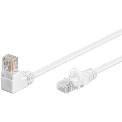 Goobay U/UTP Patch Cord Cat5e. 1xAngolato. Bianco 2,0 m