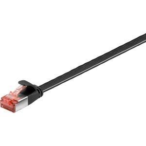WADRONIC Goobay - Cavo di rete - RJ -45 (M) a RJ -45 (M) - 7,5m - U/FTP, PIMF - CAT 6 - Formata, senza gancio, piatto - nero (9
