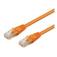 GoOBAY WEDRONIC - Cavo patch - RJ -45 (M) a RJ -45 (M) - 7,5m - UTP - Cat 5E - Aboasato, senza gancio - arancione (95245)