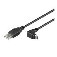 CAVO MICRO USB CONNETTORE 90 GRADI MT. 180