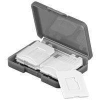WASEronic Goobay di sicurezza di sicurezza-memoria-memoria-etui-kapazite 4 schede di memoria SD (95349)