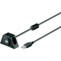 Goobay Wentronic - Cavo perdita USB - USB (M) a USB (W) - USB2.0 - 12m - Black (95445)