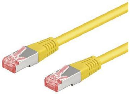 Goobay S/FTP (PiMF) Patch Cord Cat6. Giallo. 0,25 m