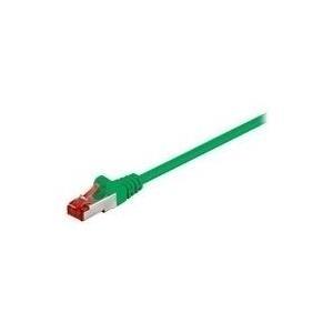Cavo patch CAT6 0,25 m verde S/FTP 2xRJ45, PVC, CCA
