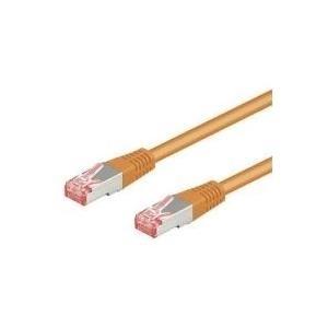 Cavo patch CAT6 0,25 m arancione S/FTP 2xRJ45, PVC, CCA