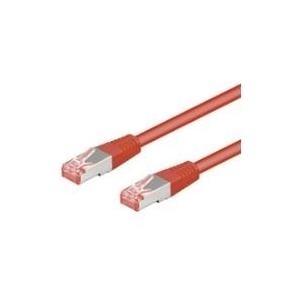 Cavo patch CAT6 0,25 m rosso S/FTP 2xRJ45, PVC, CCA