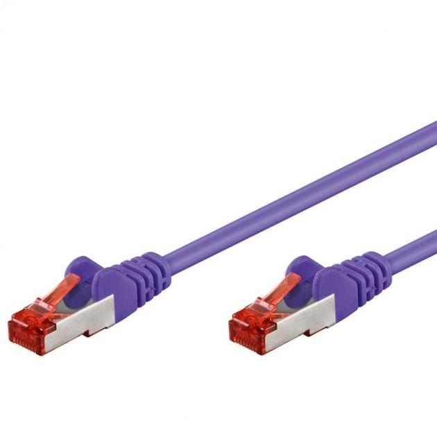 Techly ICOC CCA6F-020-VL cavo di rete Viola 2 m Cat6 F/UTP (FTP)