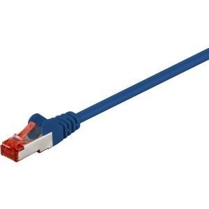 Cavo patch CAT6 3,0 m blu S/FTP 2xRJ45, PVC, CCA