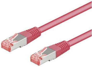 Goobay Wentronic - Cavo di rete - RJ -45 (M) a RJ -45 (M) - 3.0m - SFTP, PIMF - Cat 6 - Formato - Magenta (95505)