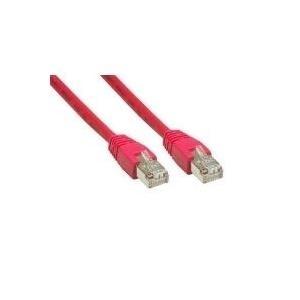 Cavo patch CAT6 3,0 m rosso S/FTP 2xRJ45, PVC, CCA
