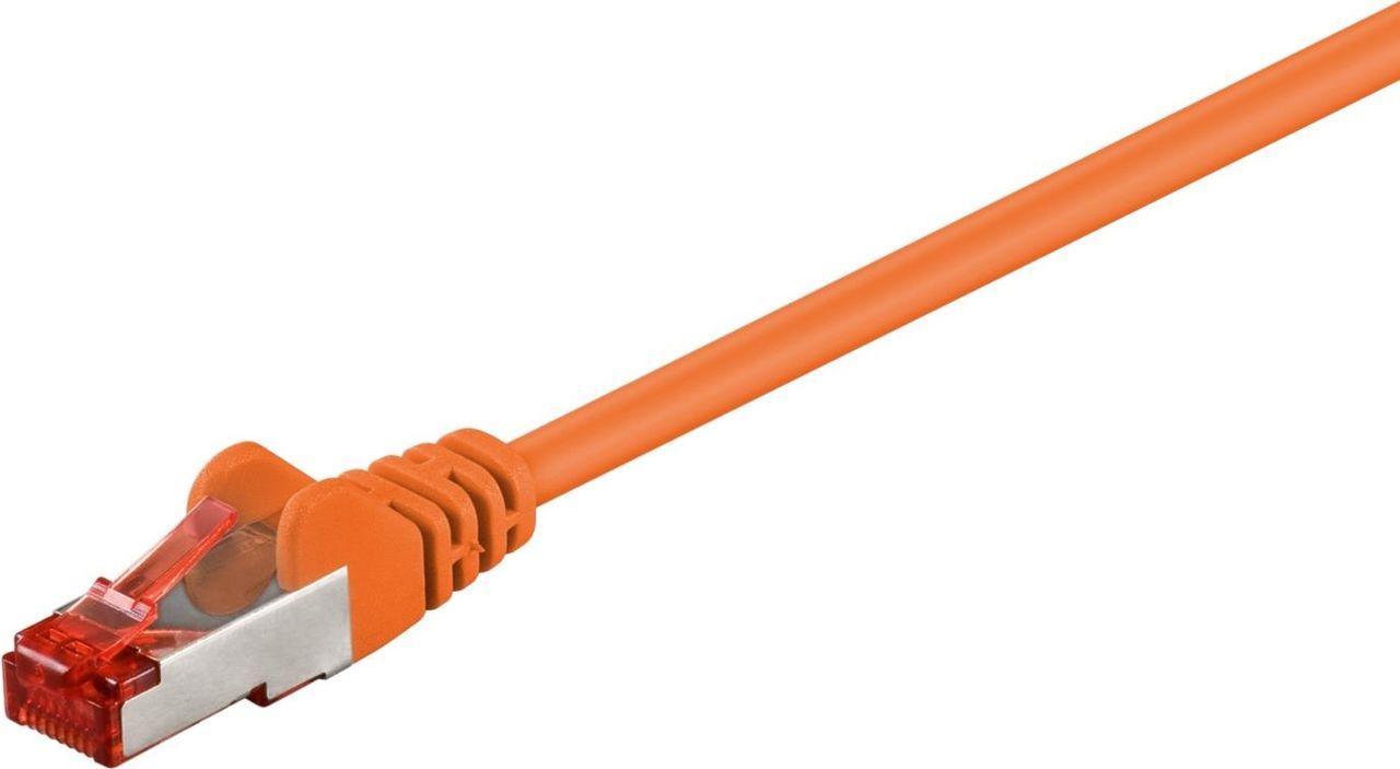 Cavo patch CAT6 5,0 m arancione S/FTP 2xRJ45, PVC, CCA