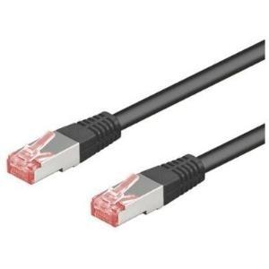 Cavo patch CAT6 7,5 m nero S/FTP 2xRJ45, PVC, CCA