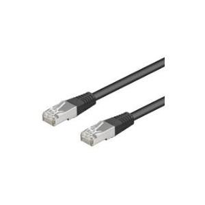 Cavo patch CAT5e 1,5 m nero SF/UTP 2xRJ45, PVC, CCA